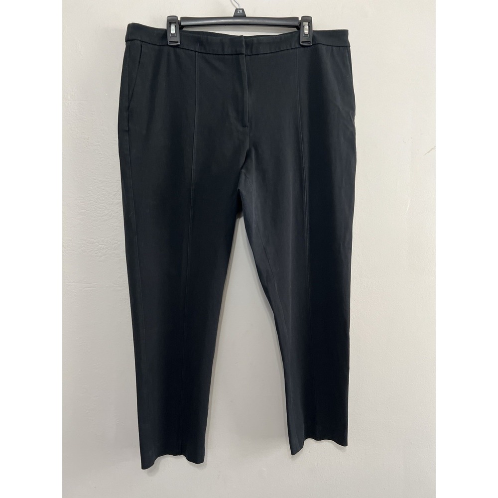 Lane Bryant Black Pull On Straight Leg Jersey‎ Pants Plus Size 22/24